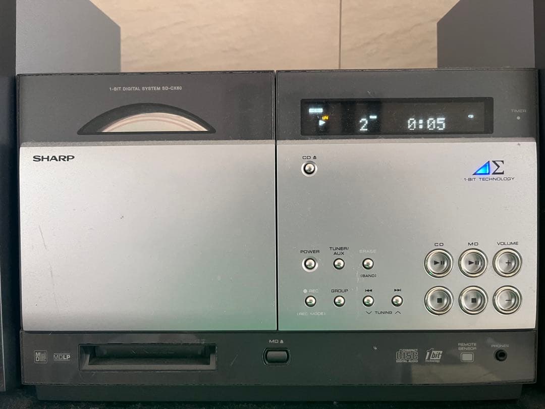 SHARP SD-CX80 オーディオシステム 本体 - メルカリ