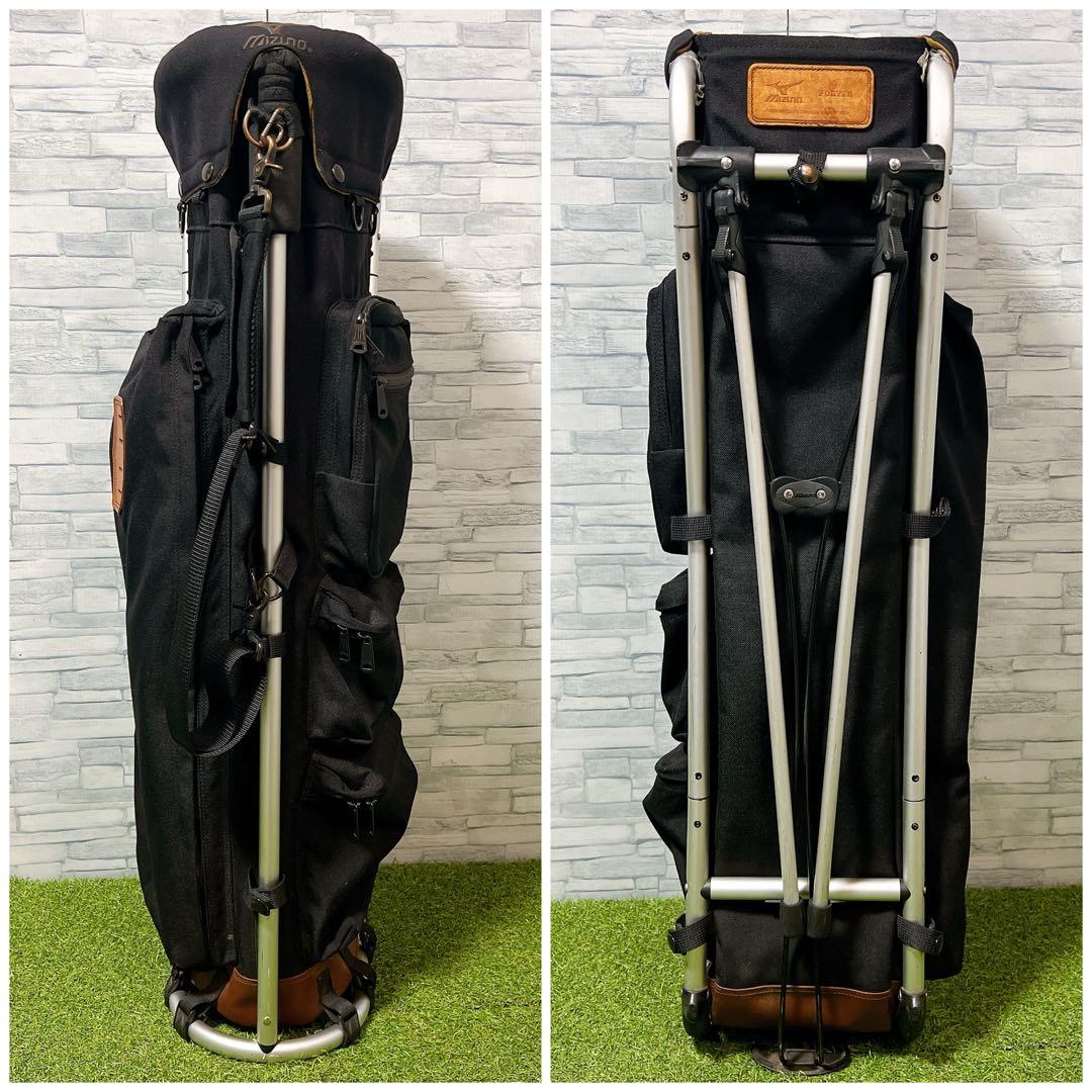 ☆ミズノ ポーター キャディバッグ スタンド式 フレームウォーカー