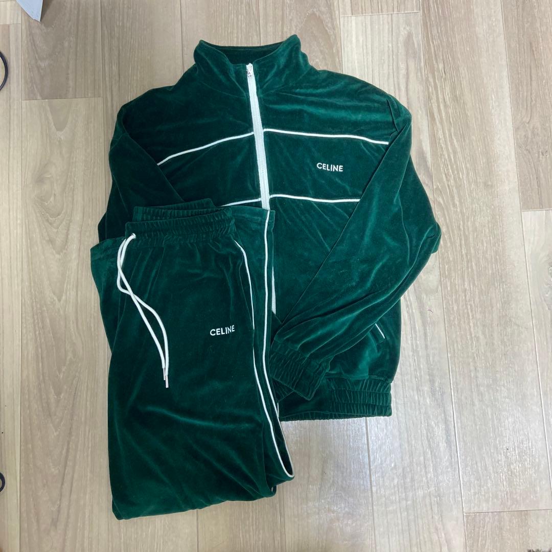 celine ベロア セットアップ ジャージ セリーヌ ヒップホップ yzeer