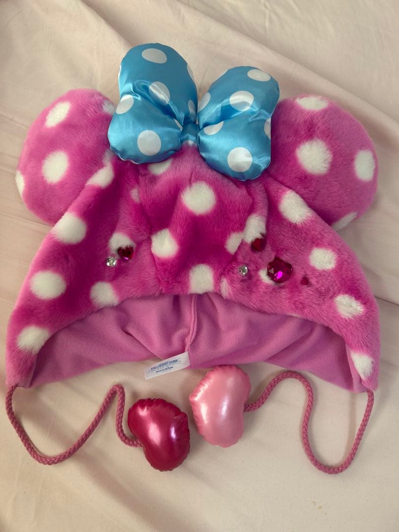 ディズニーファンキャップピンク 水玉 - メルカリ