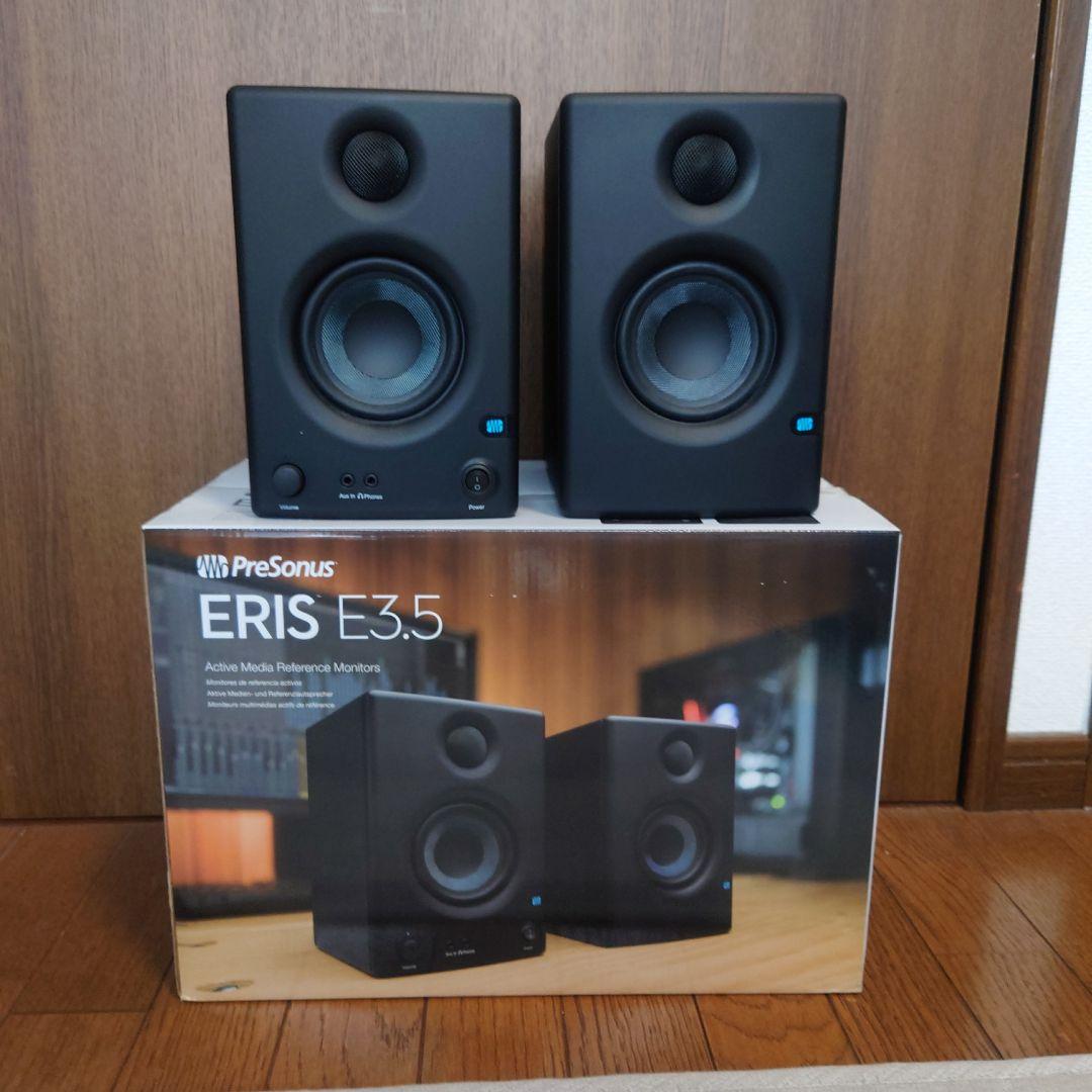 【美品】 PreSonus Eris E3.5 モニタースピーカー プレソナス PreSonus Eris 3.5BT 2nd Gen (Black) 1ペア モニタースピーカー