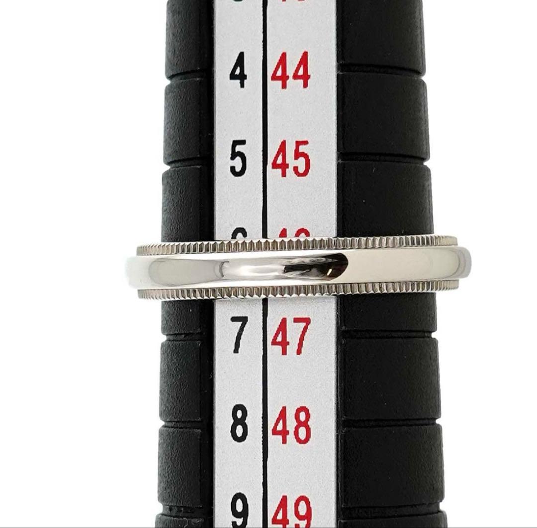 ティファニー TIFFANY&Co．ミルグレインバンド 6号 幅3mm 正規品