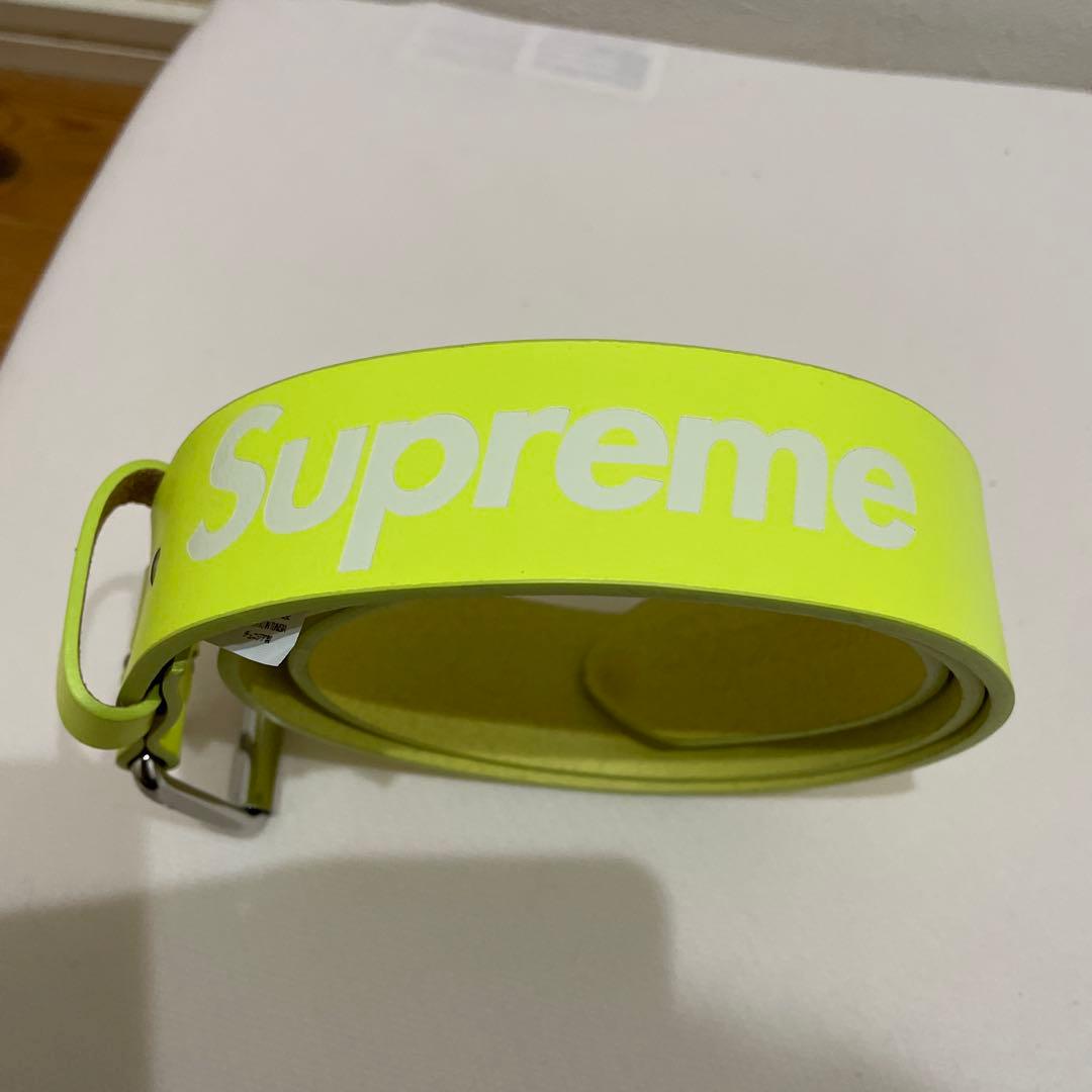 Supreme Repeat Leather Belt S/M 蛍光イエロー Supreme Repeat レザーベルト | グリーン | FARFETCH JP
