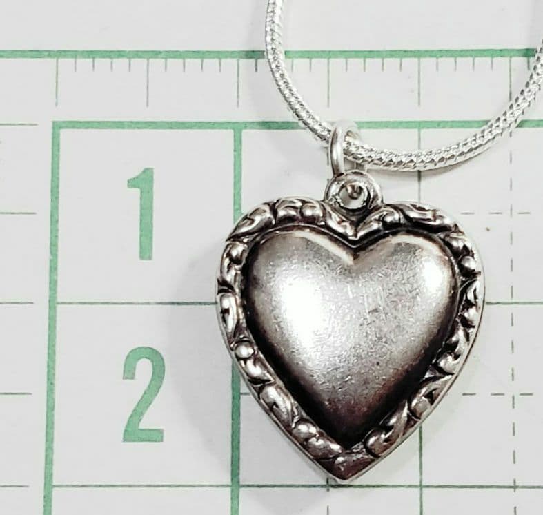 1940年代 スウィートハートジュエリー パフィハート 勿忘草 シルバー925