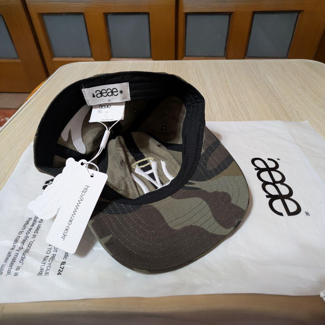 AEAE 迷彩柄 ホワイトロゴ ベースボールキャップ - メルカリ