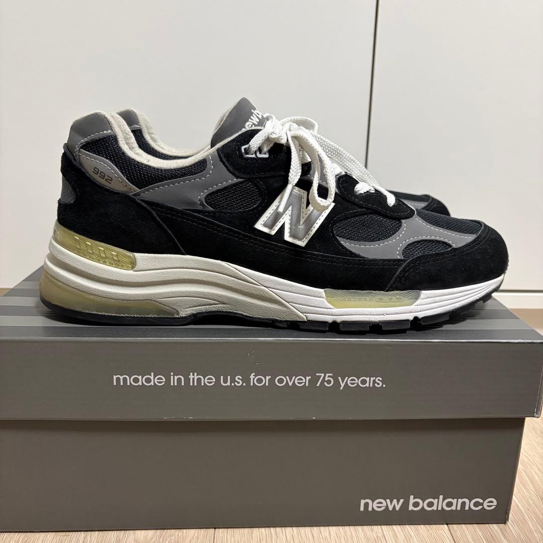 New Balance M992EB 27.5cm ブラック/グレー　美品