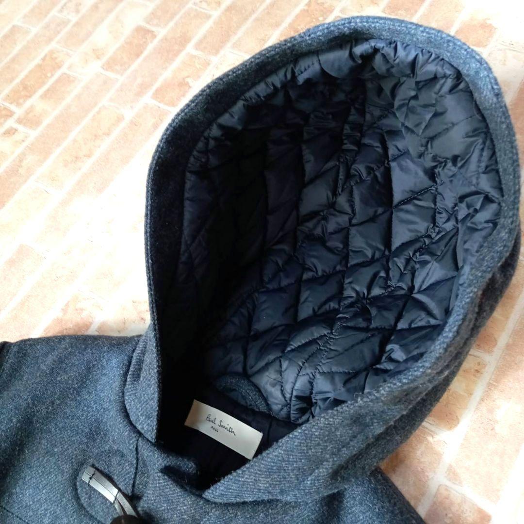 極美品☆ ポールスミス 異素材ダッフルコート キルティング グレー 42