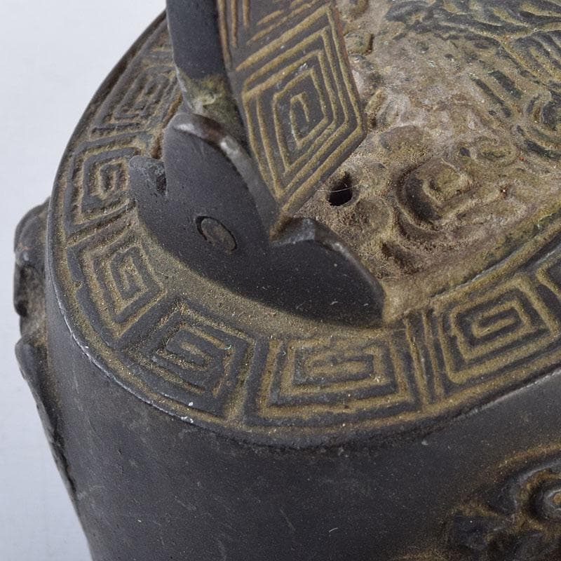 中国 古銅 神獣雷刻 水滴 書道具 V R9176 - メルカリ