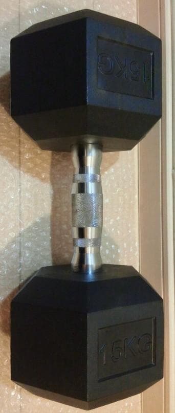 ② ダンベル 15kg 2個セット 六角 筋力トレーニング ヘキサゴン