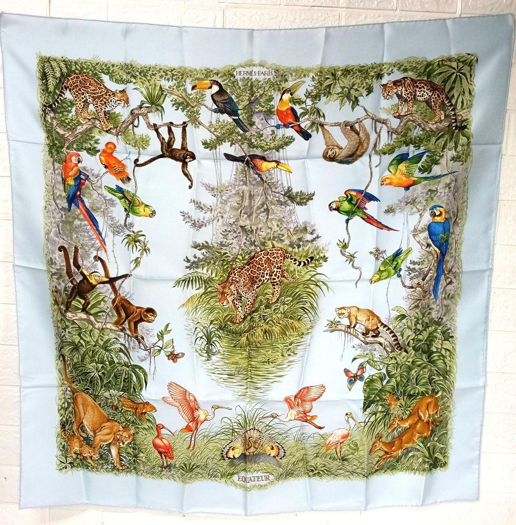HERMES カレ90 EQUATEUR 赤道直下 シルクスカーフ 上317 - メルカリ