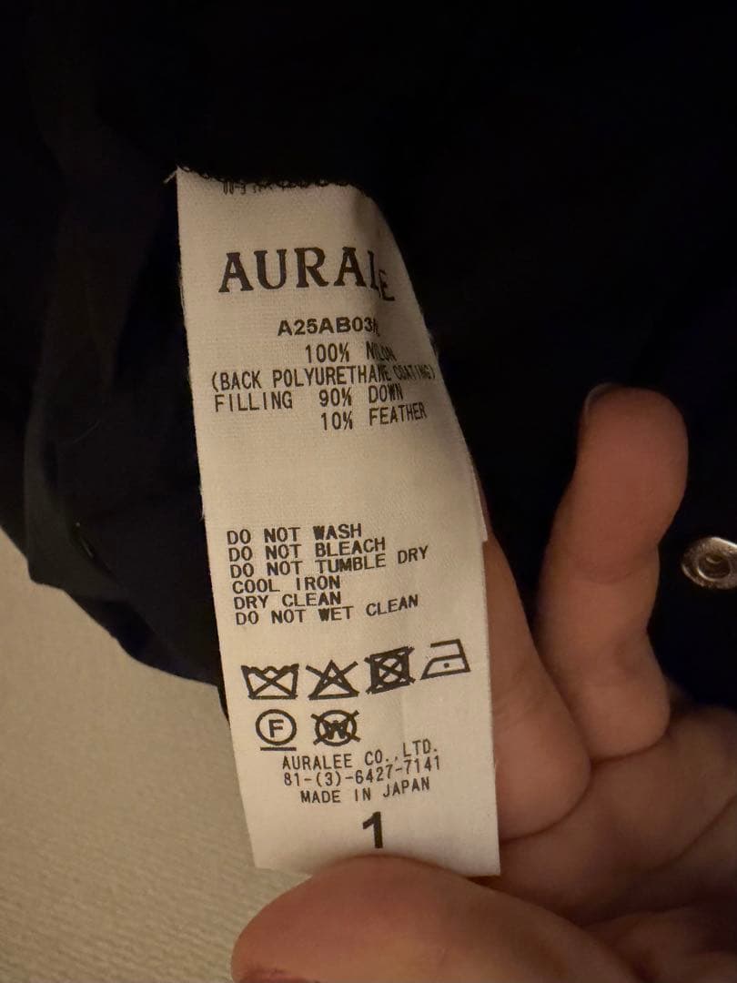 auralee 25AW完売ダウンブルゾン サイズ1 - メルカリ