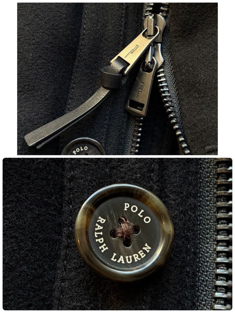 極美品】ポロラルフローレン ウールステンカラーコート 中綿ライナー