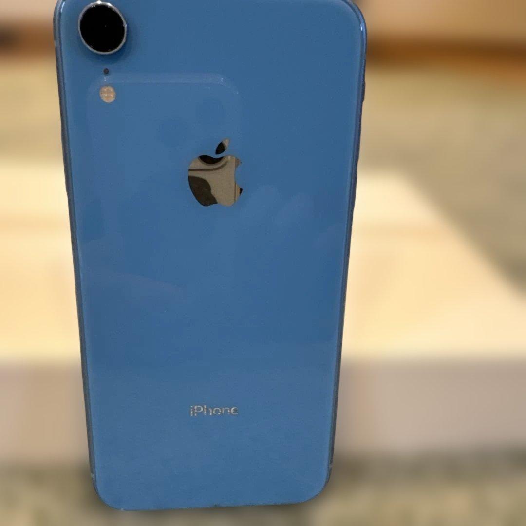 iPhone XR ブルーSIMフリー 最短で発送 ムスビー｜SIMフリー iPhoneXR 128GB ブルー 電池81% 送料無料【iPhone