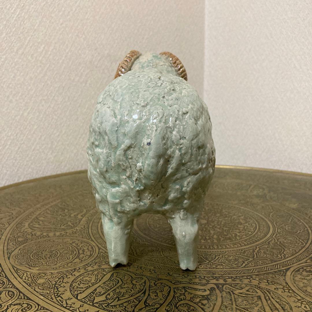 瀬戸焼 大鷹窯 鈴木 志朗 羊置物 オブジェ 干支 ヒツジ - メルカリ