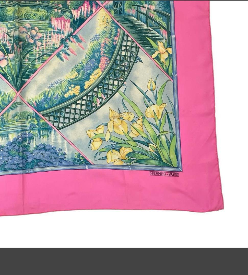 HERMES エルメス カレ90 スカーフ シルク GIVERNY モネの庭 - メルカリ