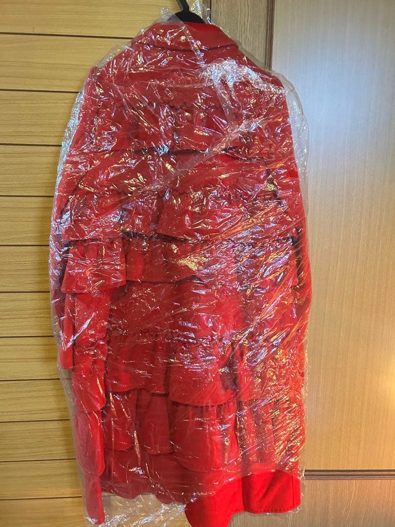 ね*こ様 ボーダーズアットバルコニー フリルコート赤S新品 - メルカリ