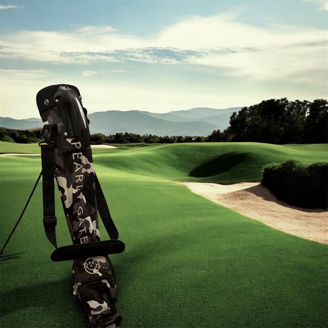 パーリーゲイツ ブラックカモ スタンド式 クラブケース セルフスタンド