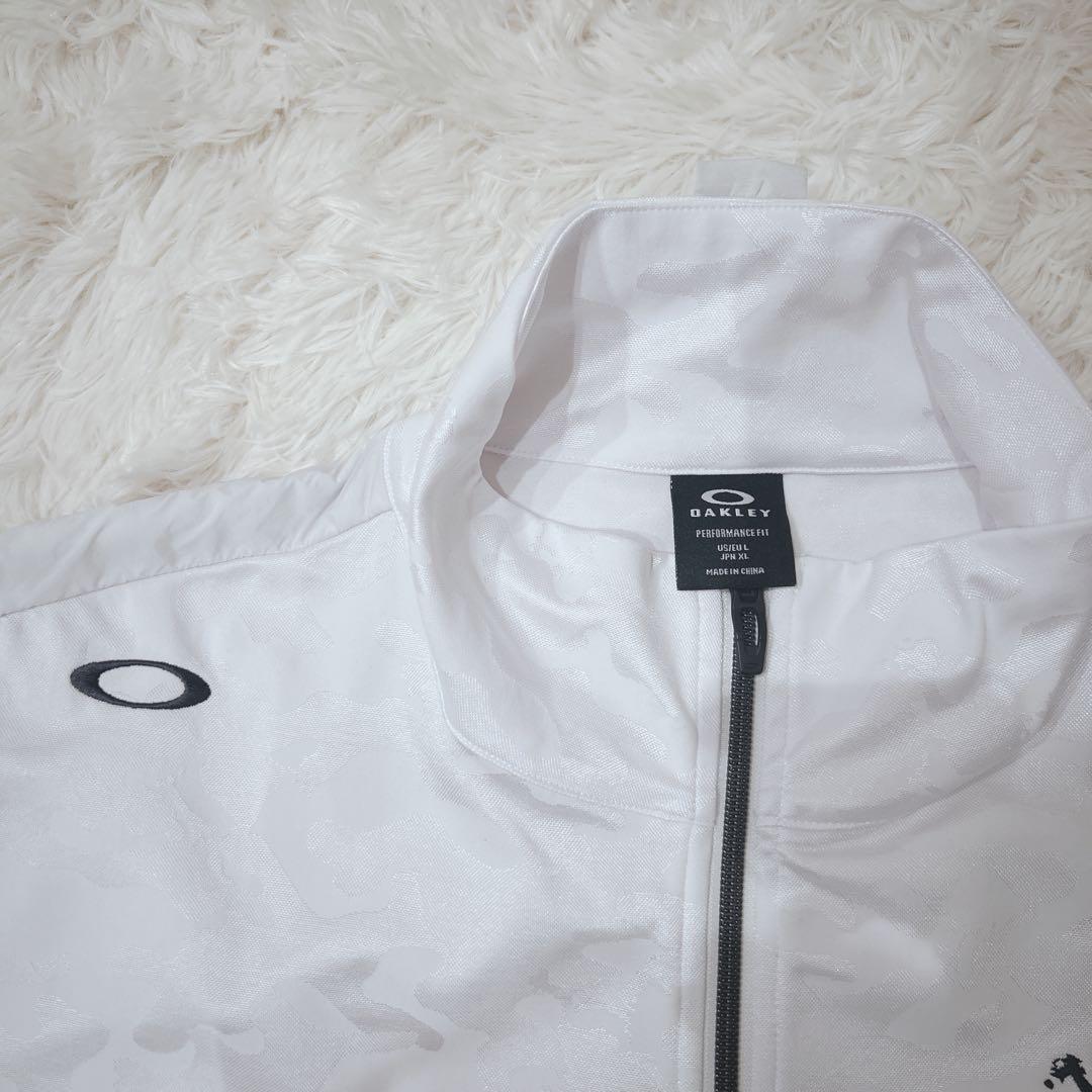 極美品 OAKLEY オークリー スカル ゴルフ ジャケット ブルゾン XL