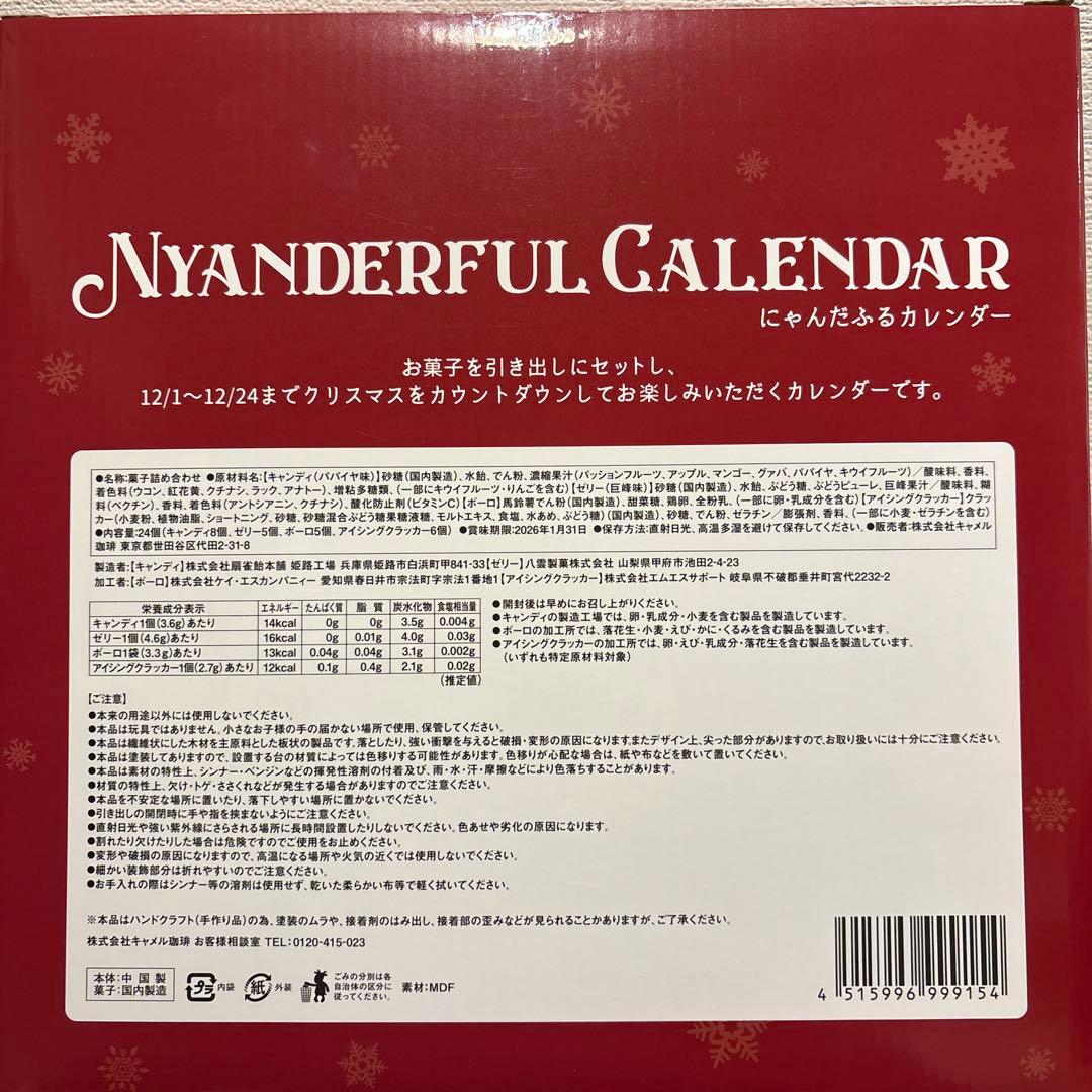 KALDI カルディ にゃんだふるカウントダウンカレンダー - メルカリ