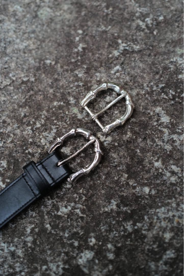 rosaria product Bamboo Buckle Belt black - メルカリ