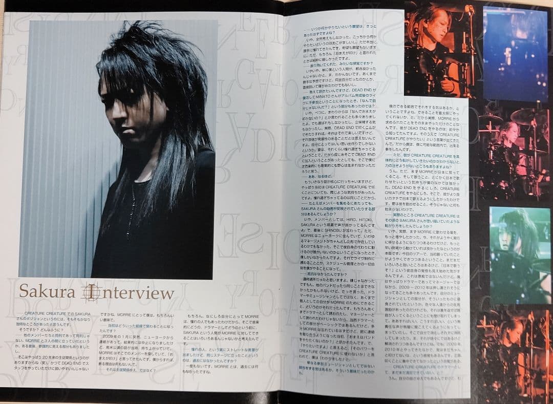 CREATURE CREATURE 2011 パンフレット MORRIE