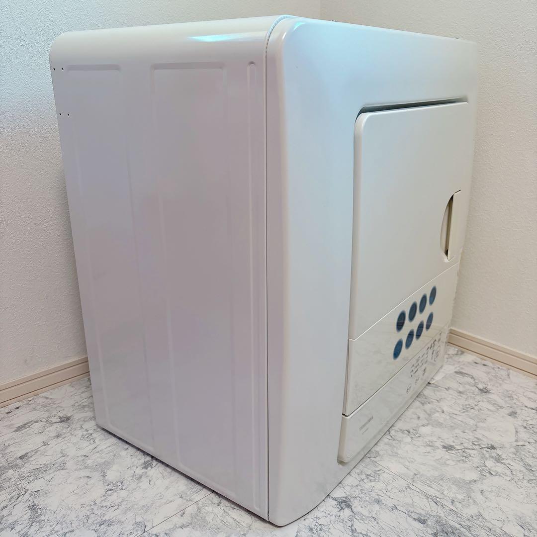 美品✨清潔✨2021年製　東芝 衣類乾燥機 4.5kg ED-458 ホワイト