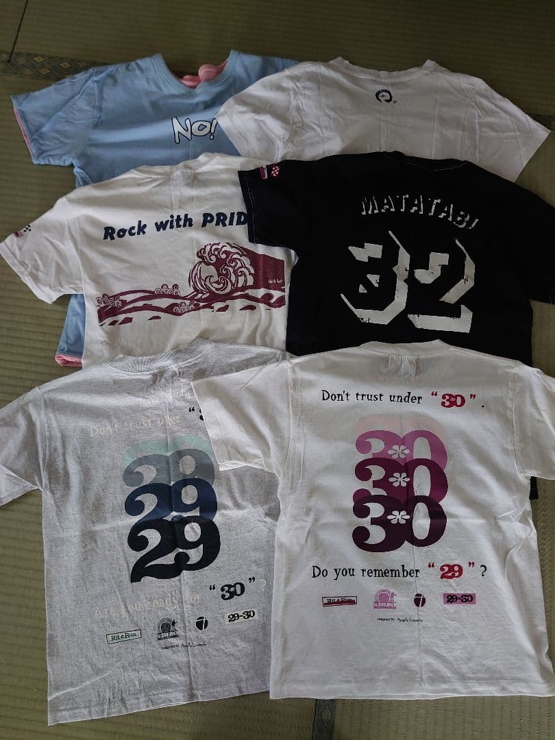 奥田民生 ツアーTシャツ 6枚セット 29-30 股旅 Jr.L