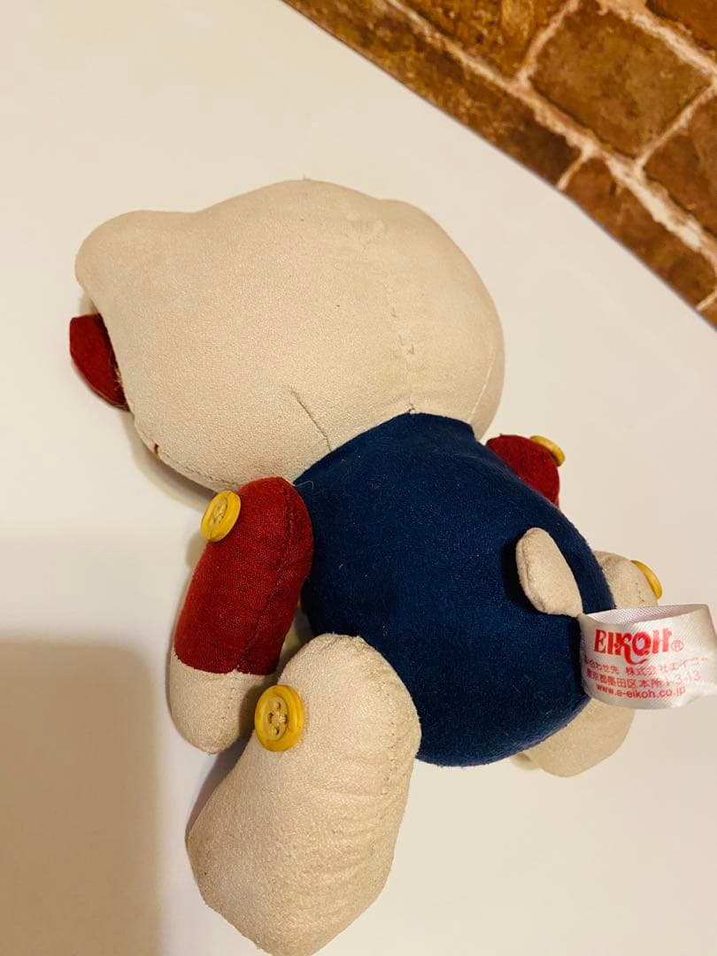 ①激レア❗️ハローキティ スウェード調ぬいぐるみ！平成レトロ！入手困難