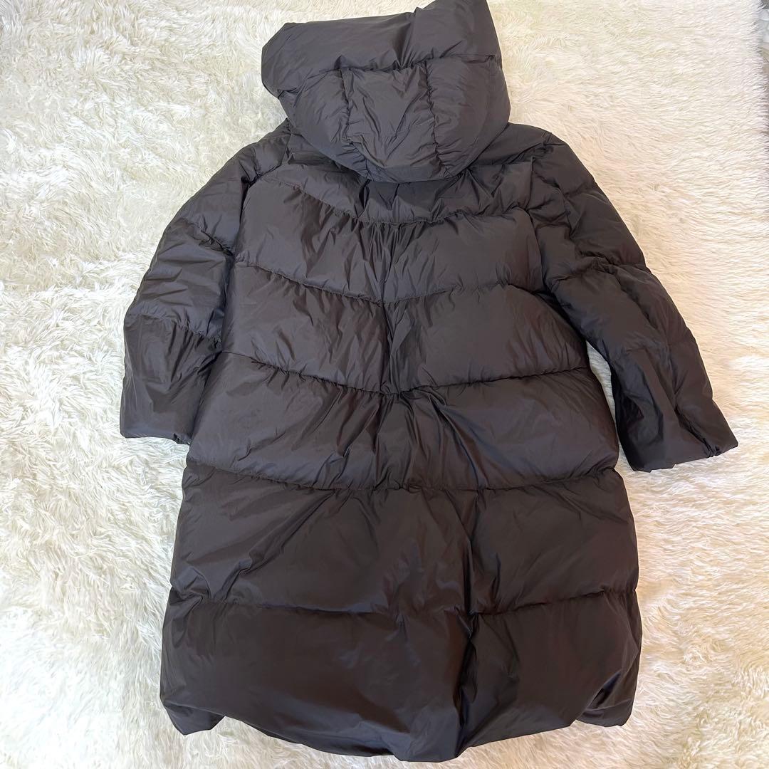 極美品】ユニクロ＋J ダウンロングコート コラボ ダークグレー Aライン