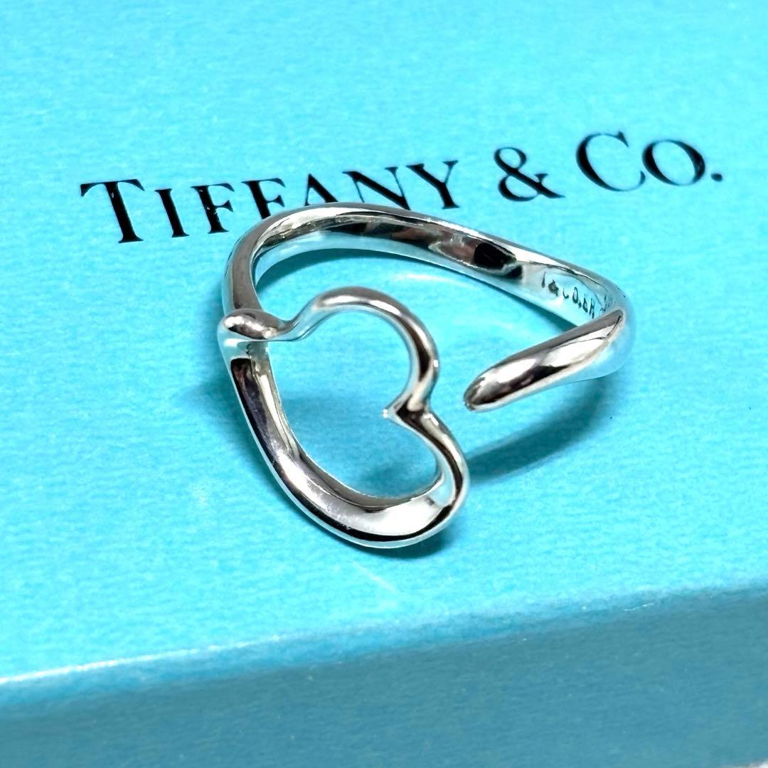 美品✨TIFFANY ティファニー オープンハート リング シルバー 11号