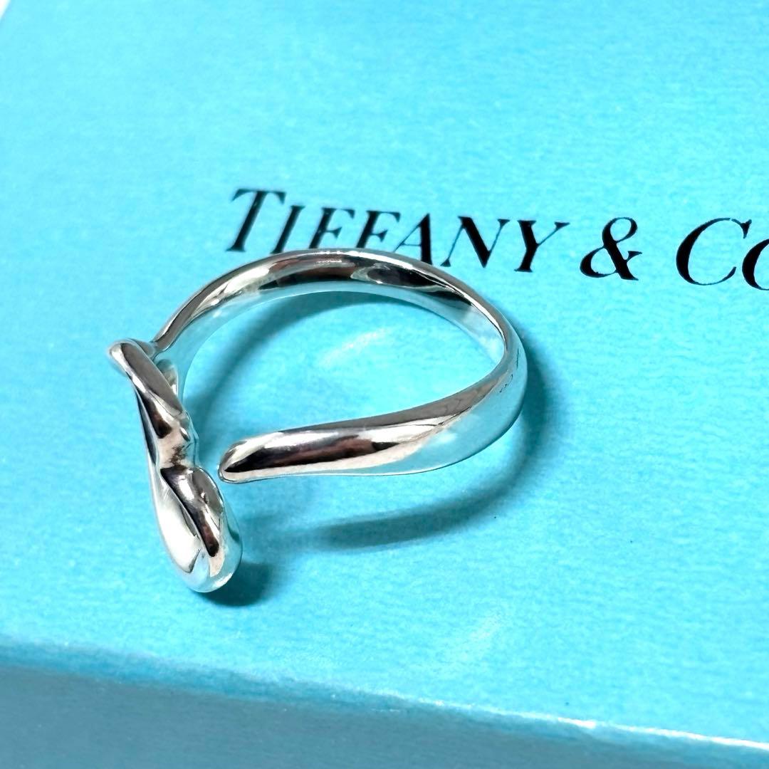 美品✨TIFFANY ティファニー オープンハート リング シルバー 11号