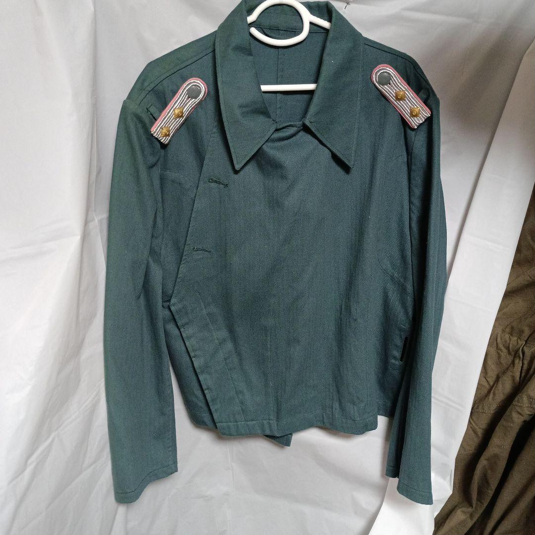 レプリカWW2ドイツ軍HBTパンツァージャケット未使用品 40's】WWII German Army Turquoise Green Drillich HBT Linen Summer Fiel