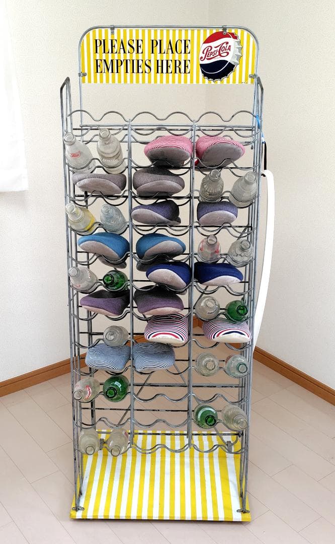 ペプシコーラ ペプシ　レトロ　1951～1962　ボトル陳列棚