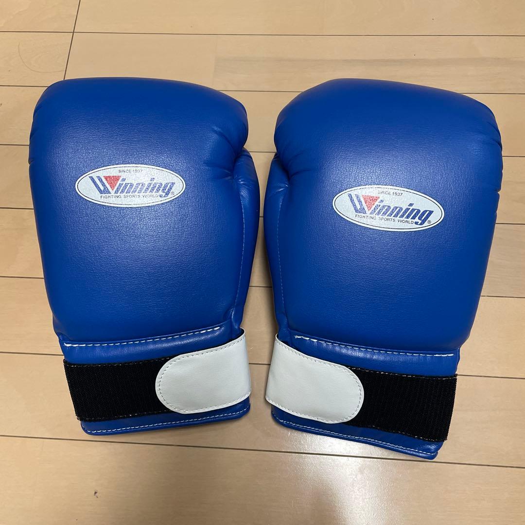 新品即日発送 ウイニング 14オンスグローブ ブルー JABF-14 Winning JABF公認試合用ボクシンググローブ / 格闘技用品店