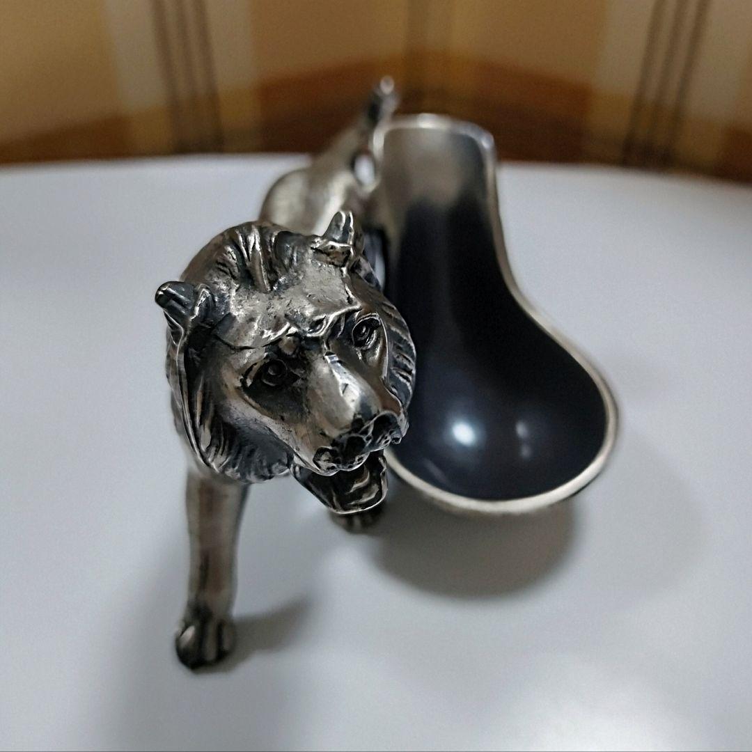 ○5270#0703 アンティーク/金属工芸ライオンパイプレスト（パイプ置き