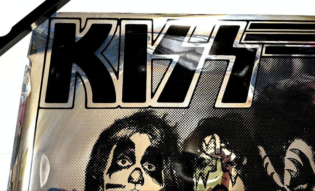 KISS 1977年 激レア アルミ蒸着ポリエステルフィルム ポスター 美品