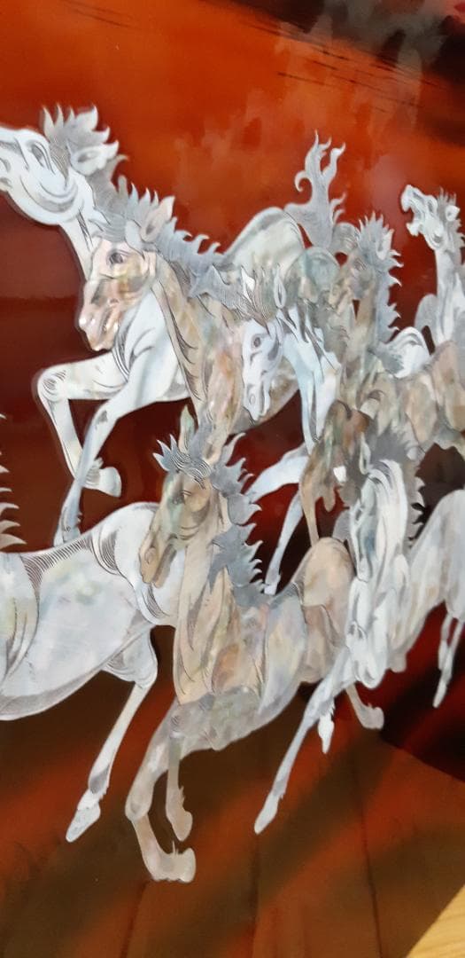 希少 螺鈿細工 馬倒成功 衝立・パーティション - メルカリ