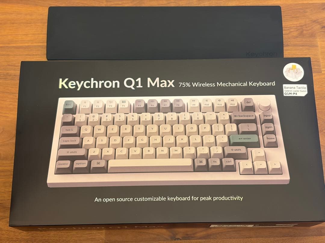 Keychron Q1 Max 75% ワイヤレスキーボード US配列 バナナ軸 - メルカリ