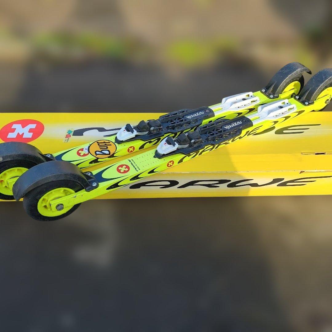 クロスカントリースキー MARWE イエロー ローラースキー - メルカリ