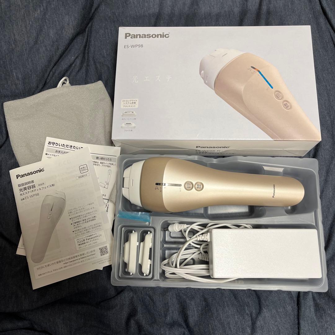 Panasonic 光エステ脱毛器 ゴールドES-WP98-N 光美容器 光エステ＜ボディ＆フェイス用＞ ES-WP98｜Panasonicの効果