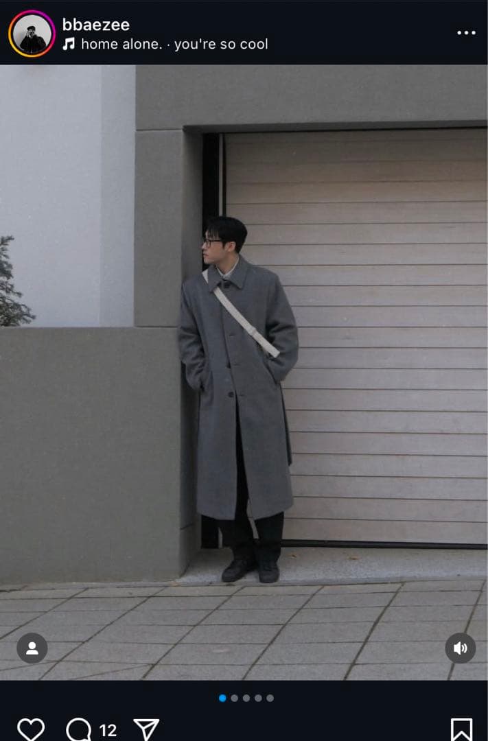 深水光太着用】AMOMENTO WOOL RAGLAN COAT - メルカリ