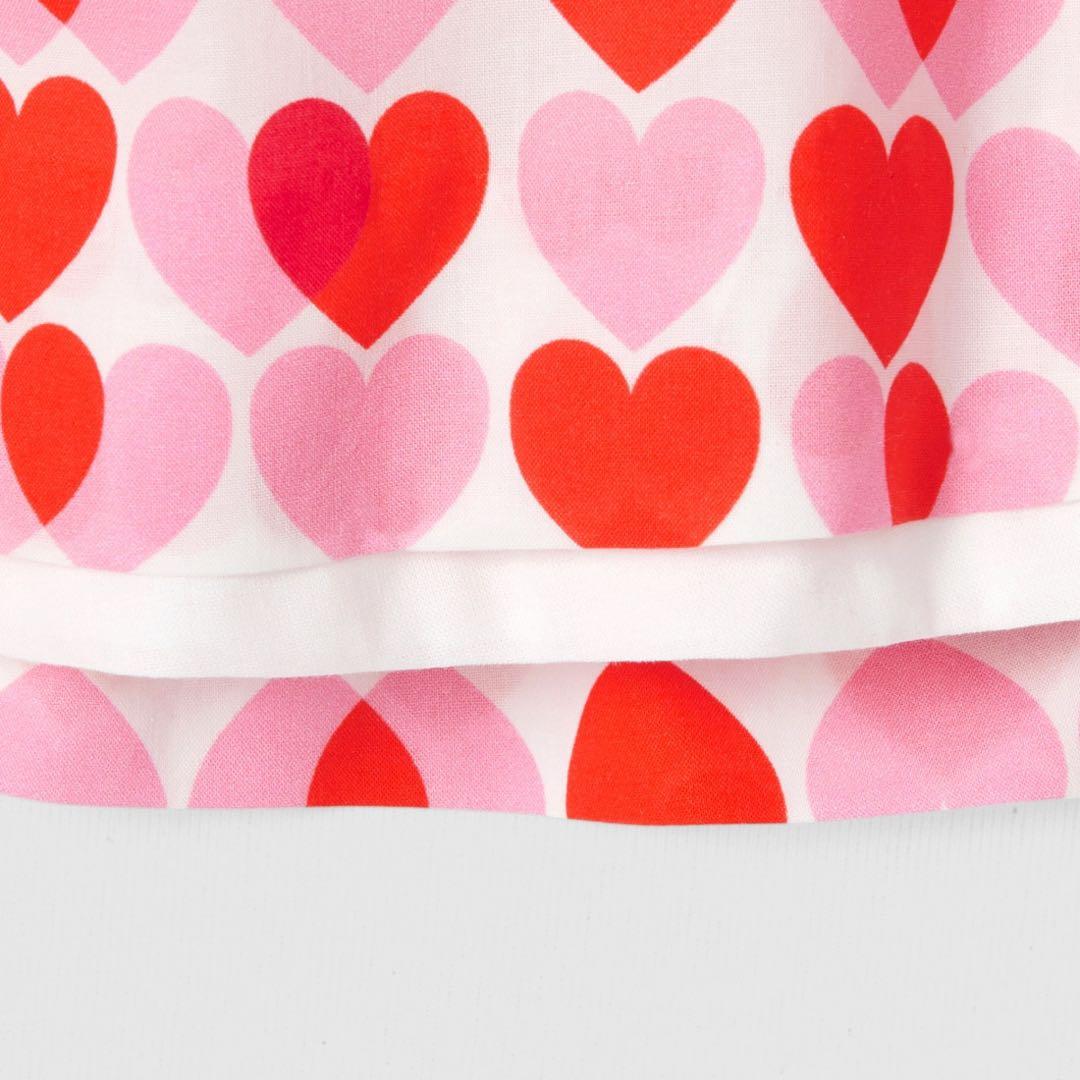 amao様専用】jacadi 衿付きワンピース ハート柄 セットアップ 18m