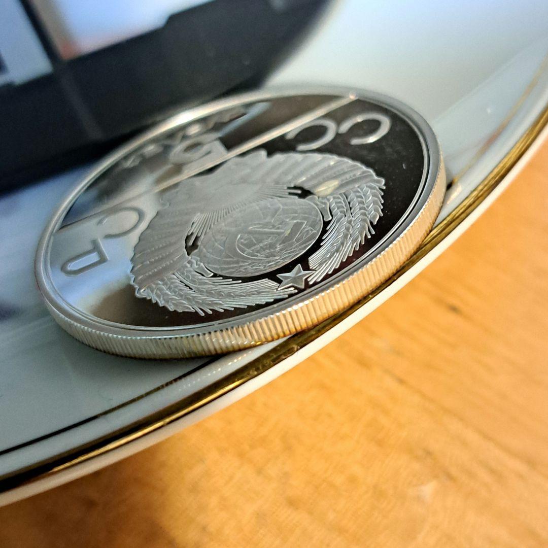 1980年モスクワオリンピック 5ルーブル銀貨 品位SV900 外国コイン