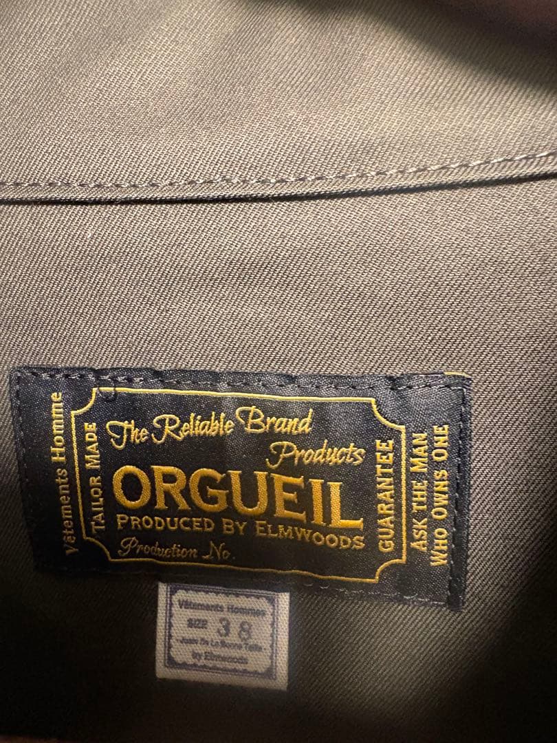 定価9.5万・新品】オルゲイユ モーターサイクルコート ブラック38 M