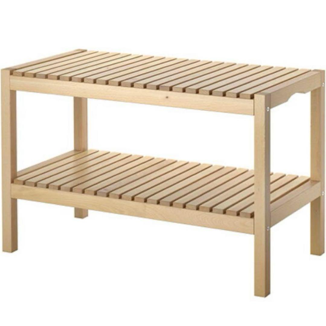 ikea モルゲル　廃盤品　もえか IKEA イケア モルゲル 廃盤 ベンチ 韓国インテリア 木製 - メルカリ