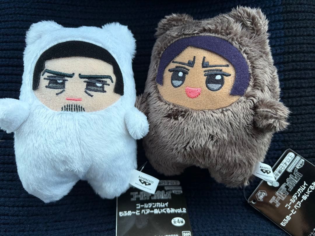 即購入⭕】ゴールデンカムイ もふめ～と ベアーぬいぐるみ 2体 - メルカリ