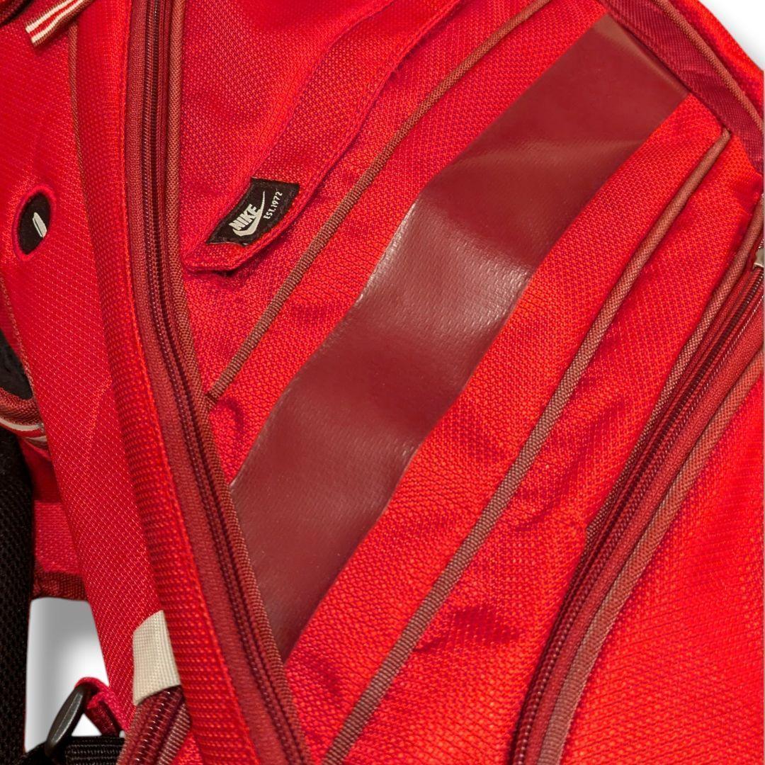 廃盤品】ナイキ ゴルフ キャディバッグ 14分割 カート型 希少 赤