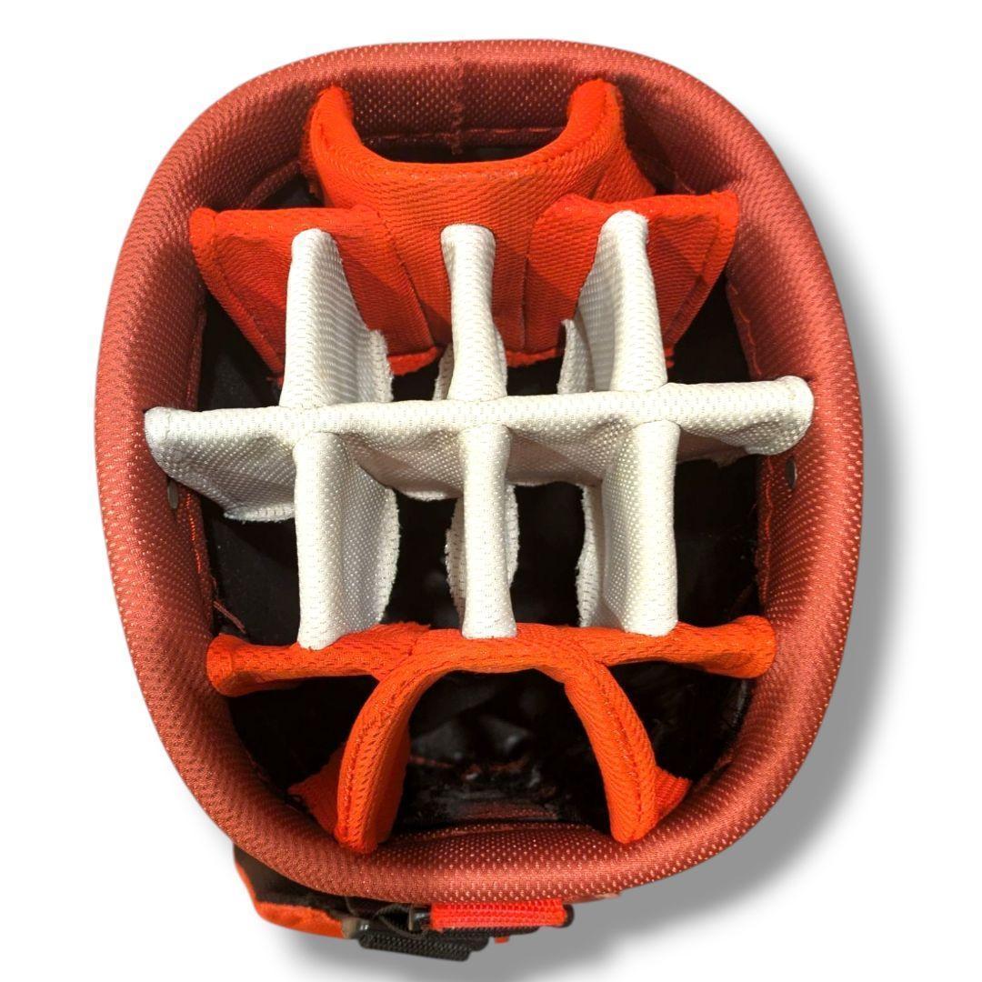 廃盤品】ナイキ ゴルフ キャディバッグ 14分割 カート型 希少 赤