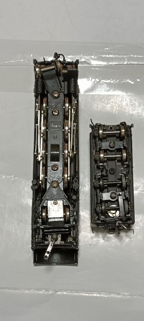 HOゲージ アダチ Ｄ51蒸気機関車、改造あり、モーター交換、メンテナンス済