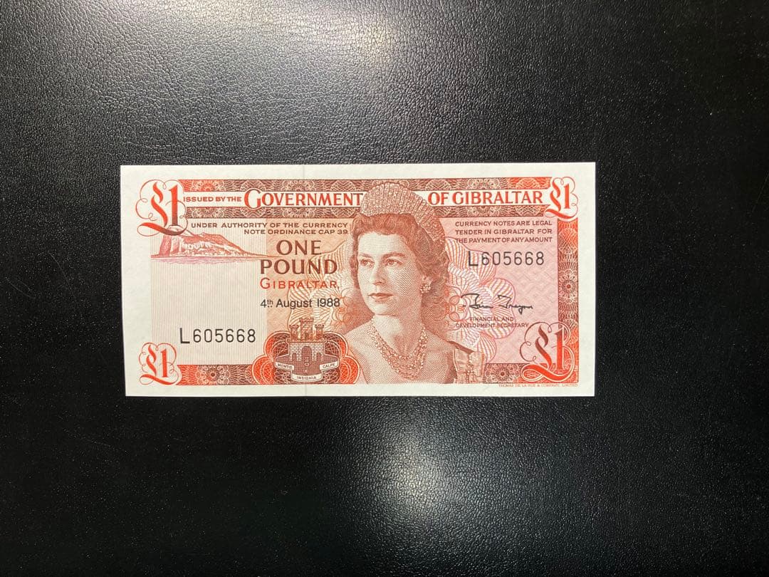 未使用 英領ジブラルタル 1ポンド紙幣 エリザベス女王 P-20e - メルカリ